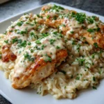 Creamy Smothered Chicken and Rice