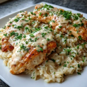 Creamy Smothered Chicken and Rice
