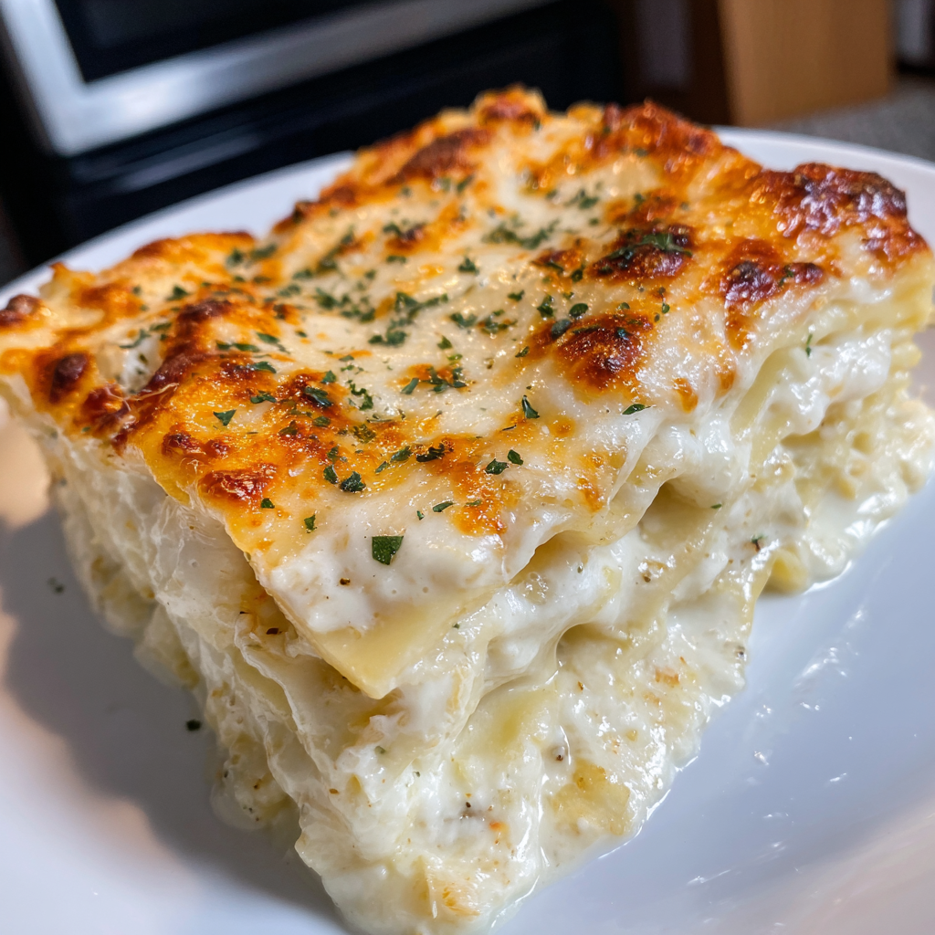 Creamy White Lasagna Delight