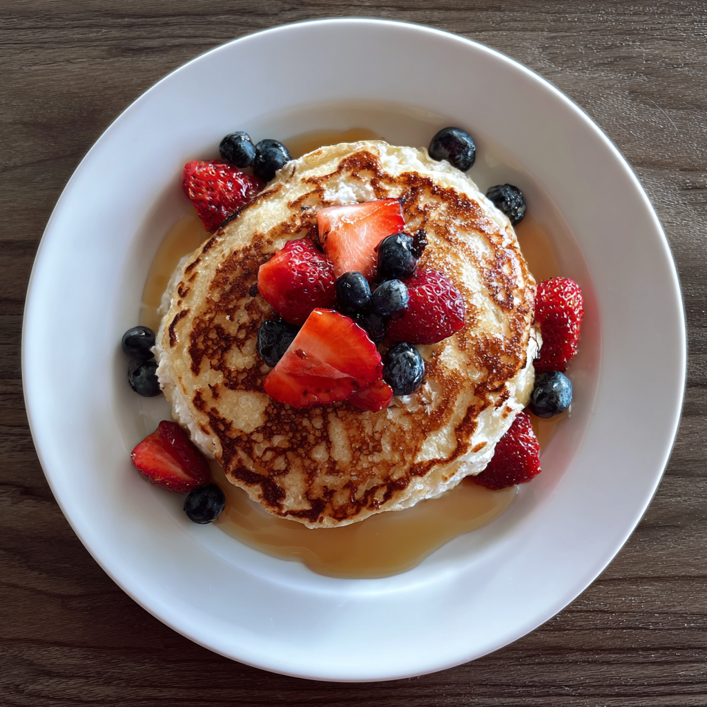 Flourless Cottage Cheese Pancakes