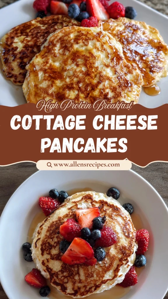 Flourless Cottage Cheese Pancakes