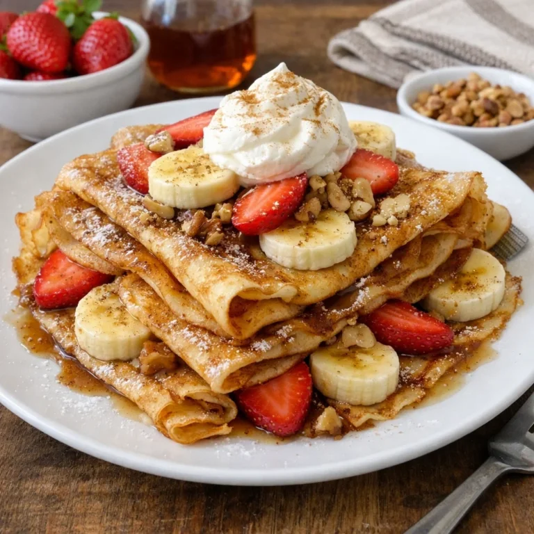 Fluffy High Protein Cinnamon Crepes 1
