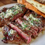 Garlic Butter Steak With Parmesan Cream Sauce