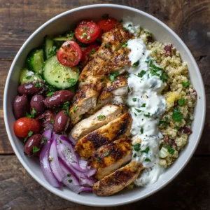 Greek Chicken Bowls