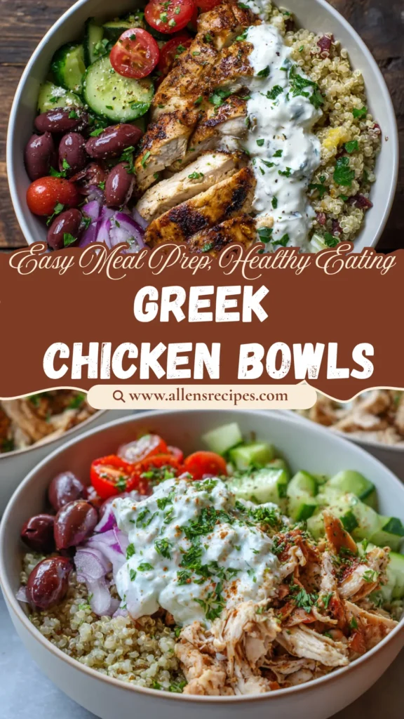 Greek Chicken Bowls