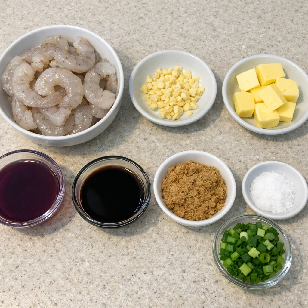 Hawaiian Garlic Shrimp with a Sweet Twist