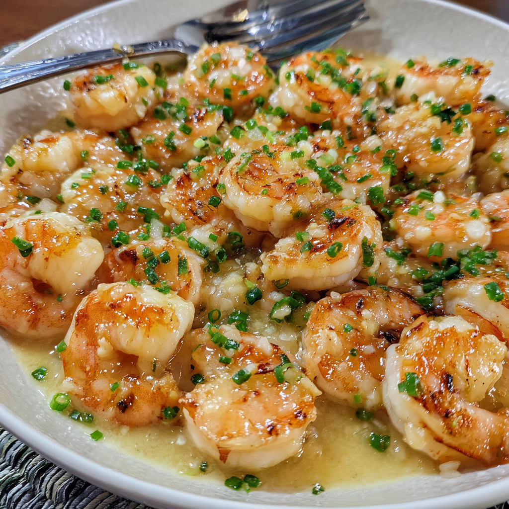 Hawaiian Garlic Shrimp with a Sweet Twist