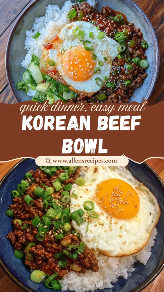 Korean Ground Beef Bowl