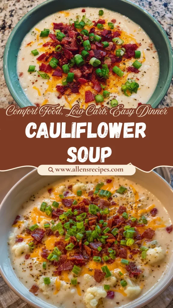 Loaded Cauliflower Soup