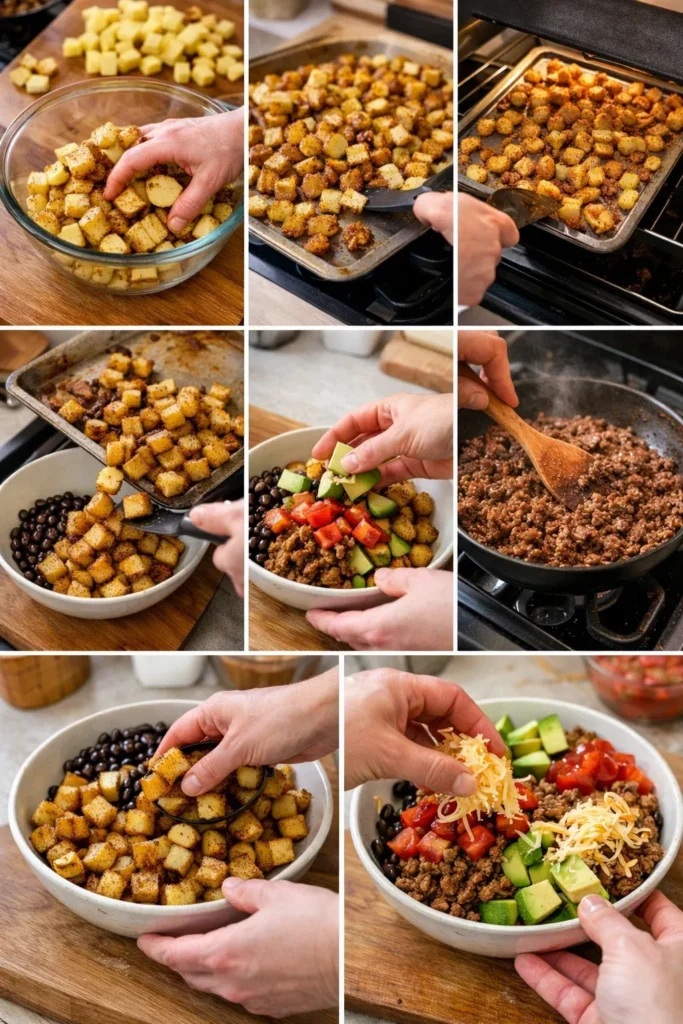 Loaded Potato Taco Bowl