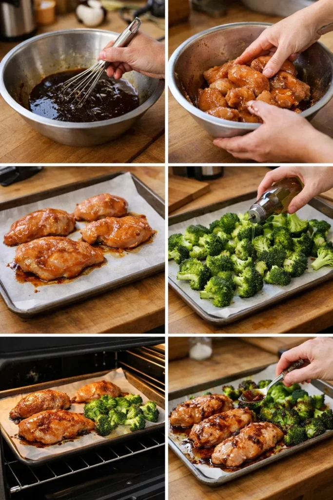One-Pan Chicken and Broccoli Dinner