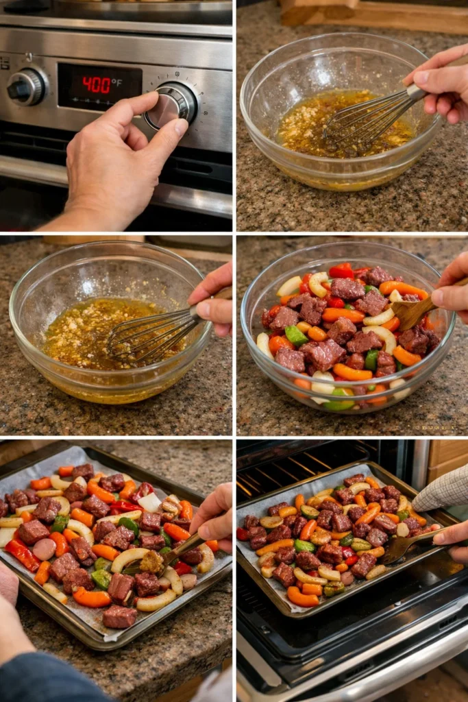One-Pan Honey Garlic Smoked Beef & Veggies