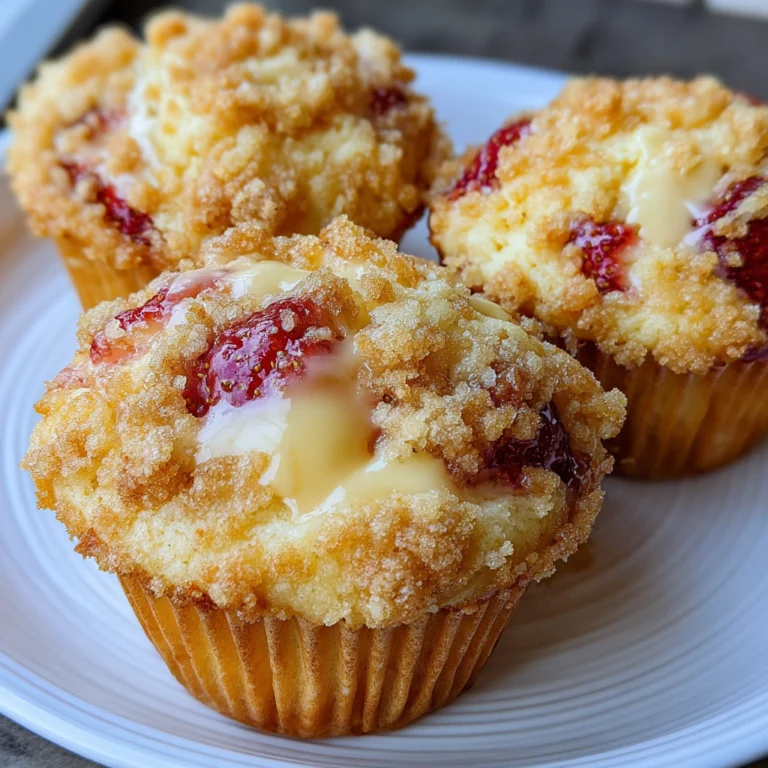 Soft Strawberry Cream Cheese Muffins 1