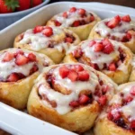 Soft and Fluffy Strawberry Cinnamon Rolls