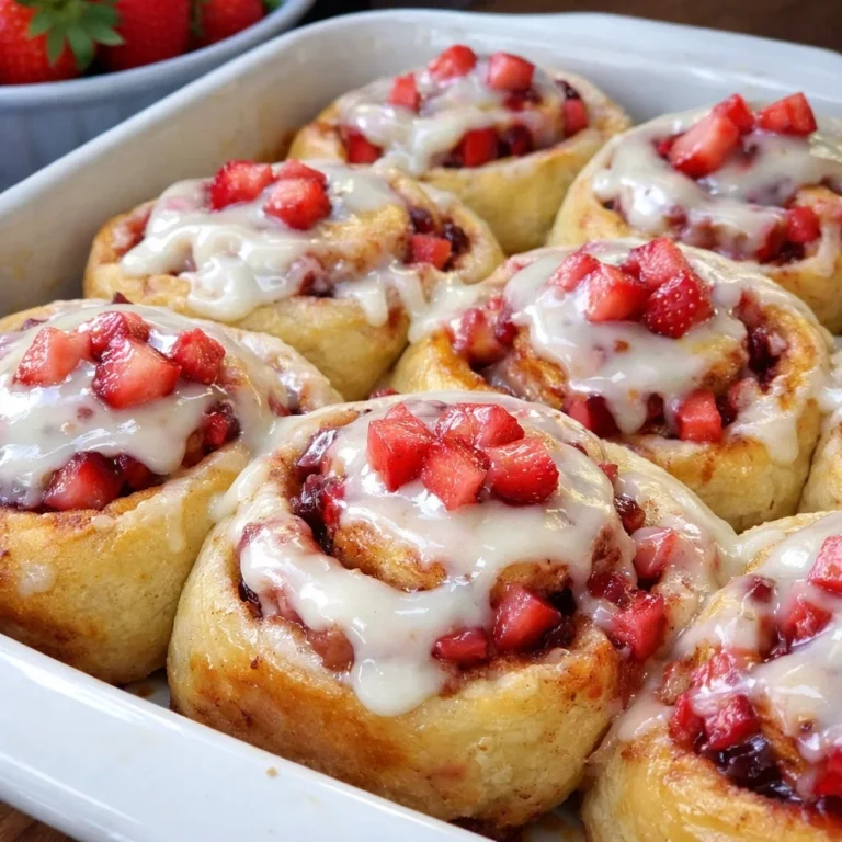 Soft and Fluffy Strawberry Cinnamon Rolls 3