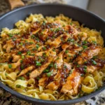 Sticky Garlic Chicken Noodles