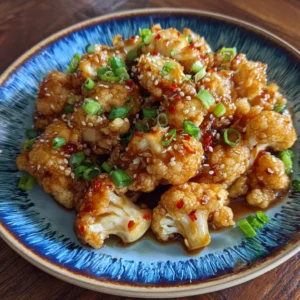 Sticky Honey Garlic Cauliflower