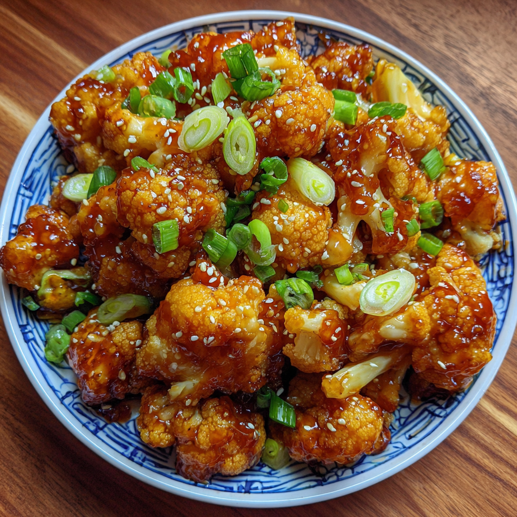 Sticky Honey Garlic Cauliflower