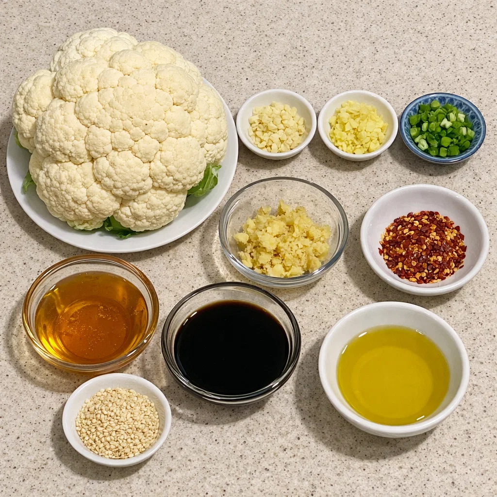 Sticky Honey Garlic Cauliflower