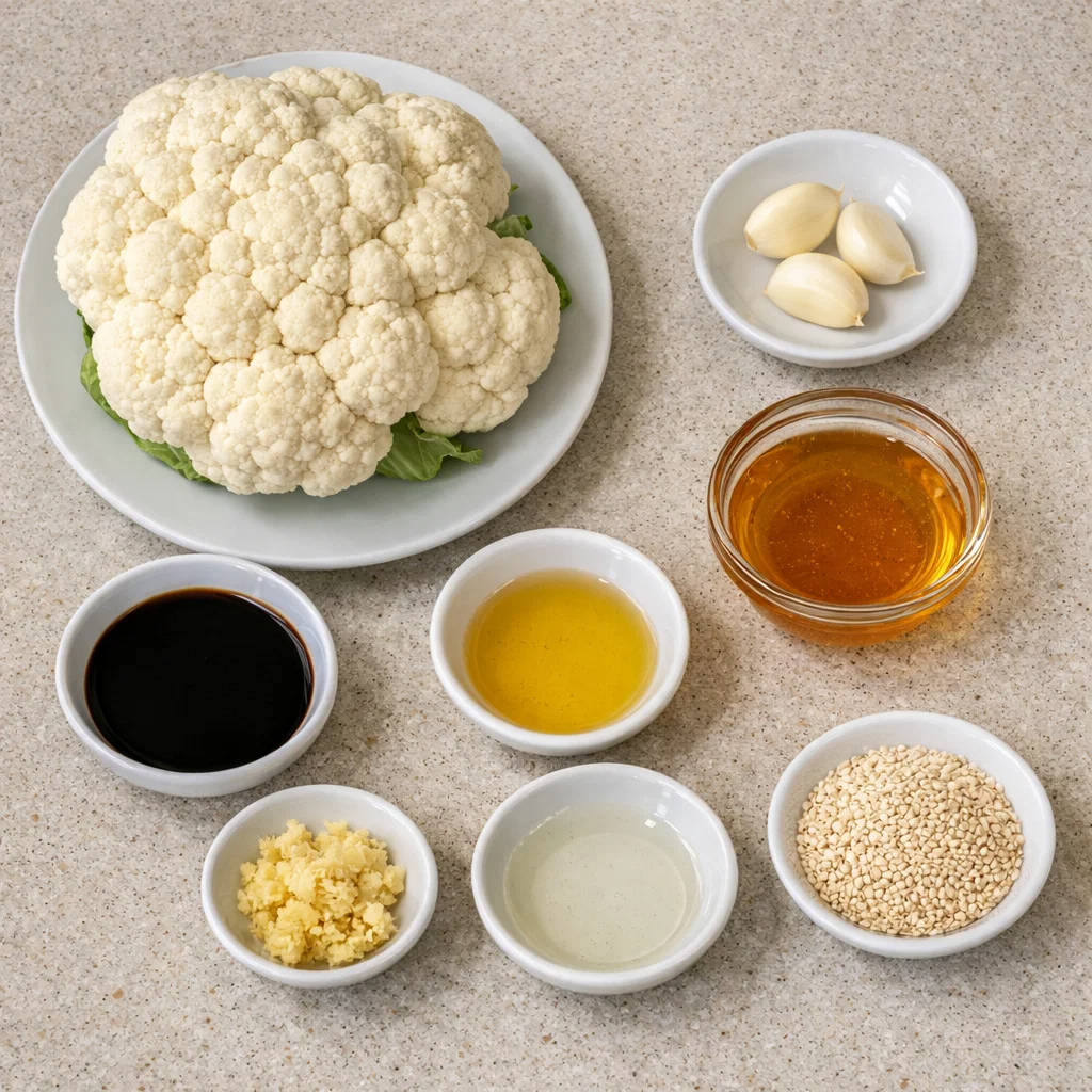 Sticky Honey Garlic Cauliflower