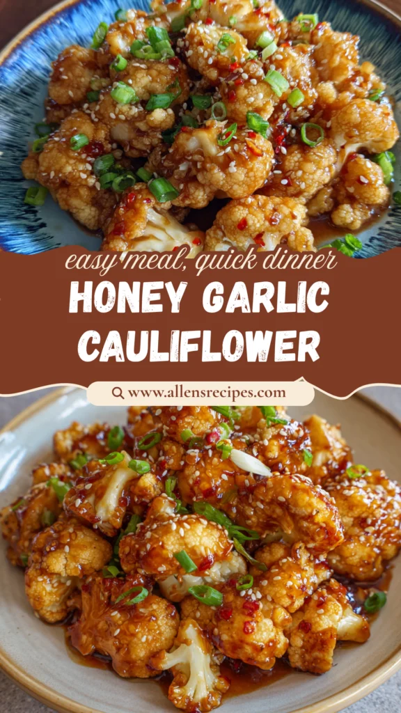 Sticky Honey Garlic Cauliflower