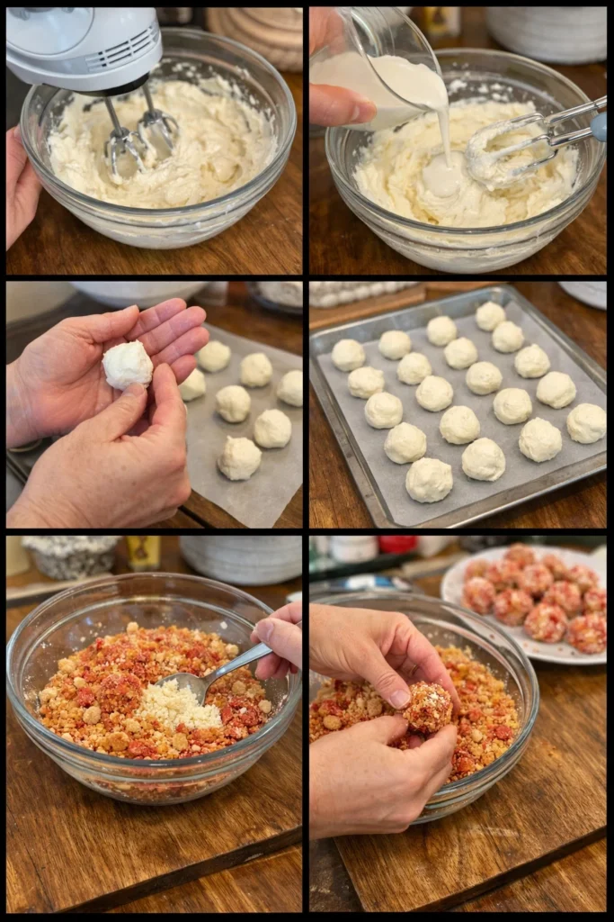 Strawberry Cheesecake Crunch Bites