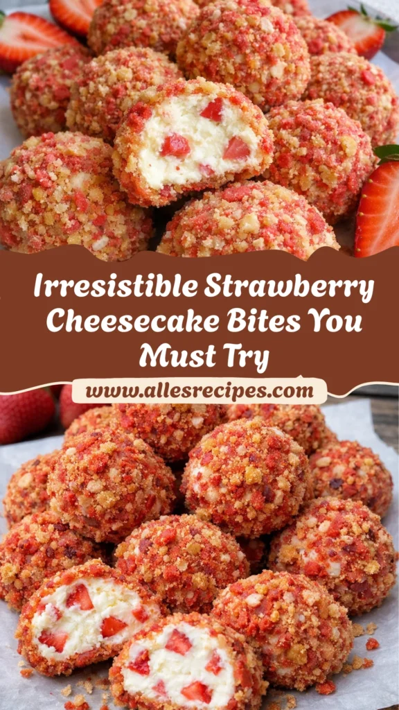 Strawberry Cheesecake Crunch Bites