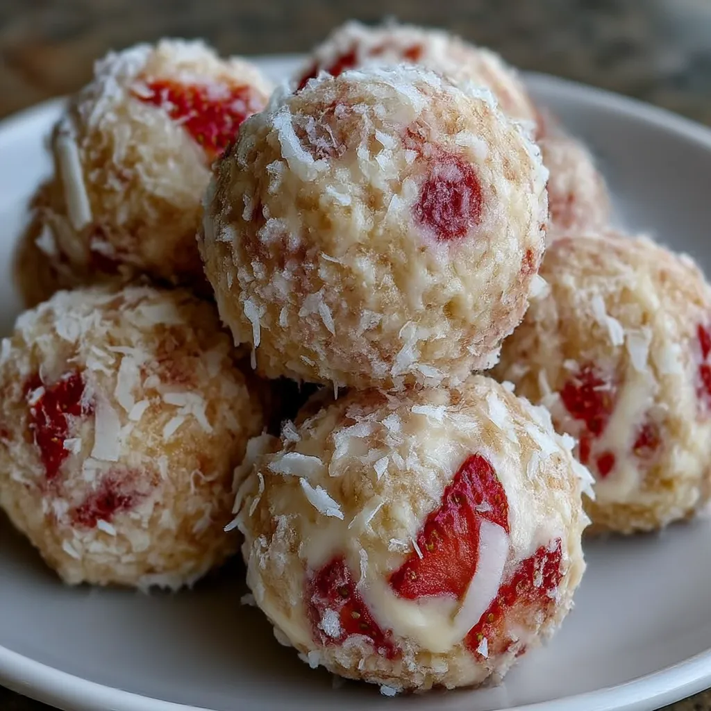 Strawberry Cheesecake Protein Balls