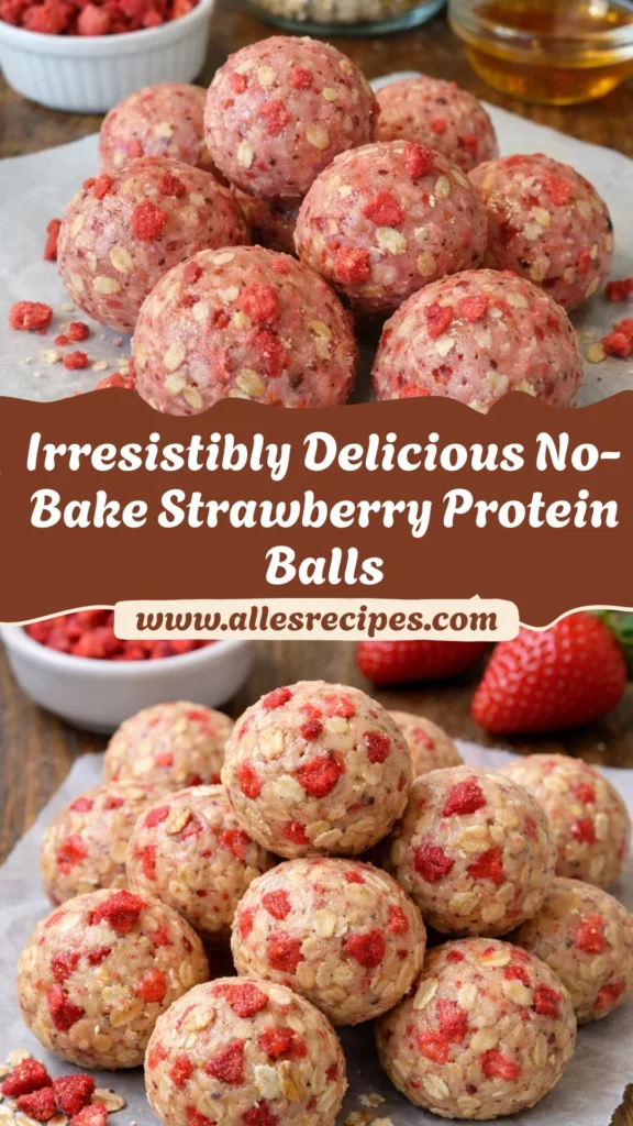 Strawberry Cheesecake Protein Balls