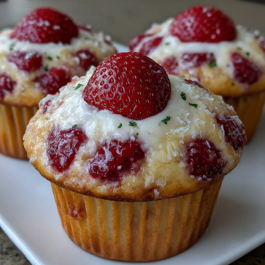 Strawberry Cream Cheese Muffins
