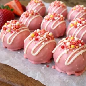 Strawberry Shortcake Truffles