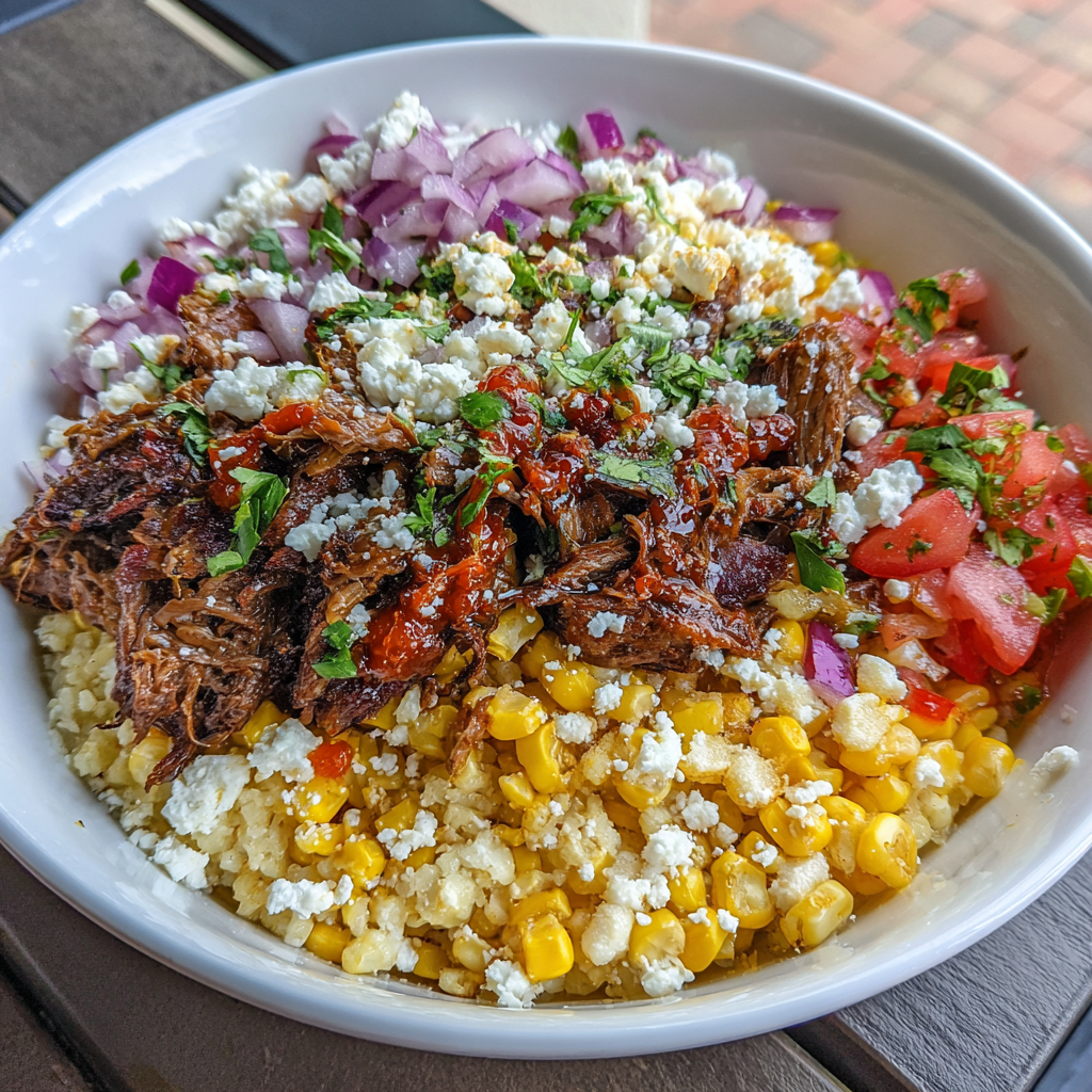 Street Corn Beef Bowl