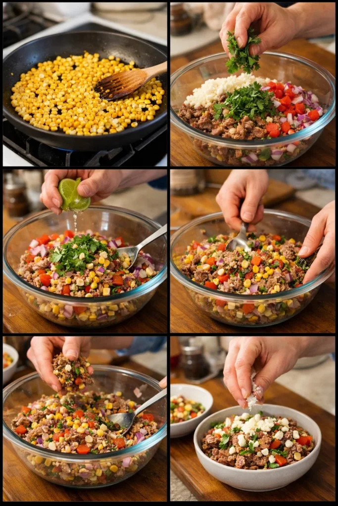 Street Corn Beef Bowl