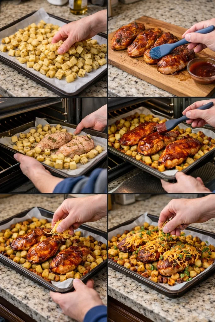Honey BBQ Chicken Potatoes