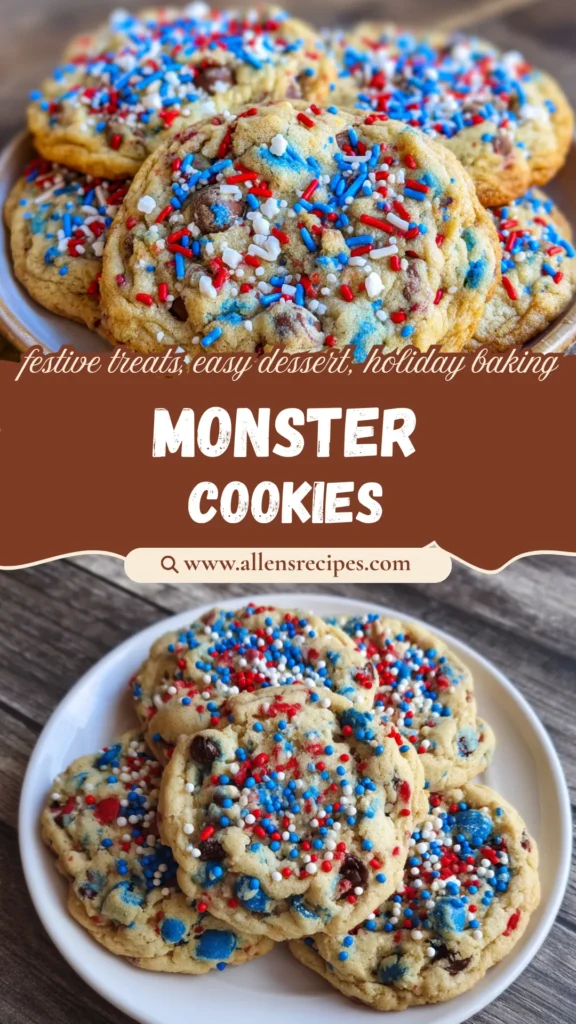 4th of July Monster Cookies