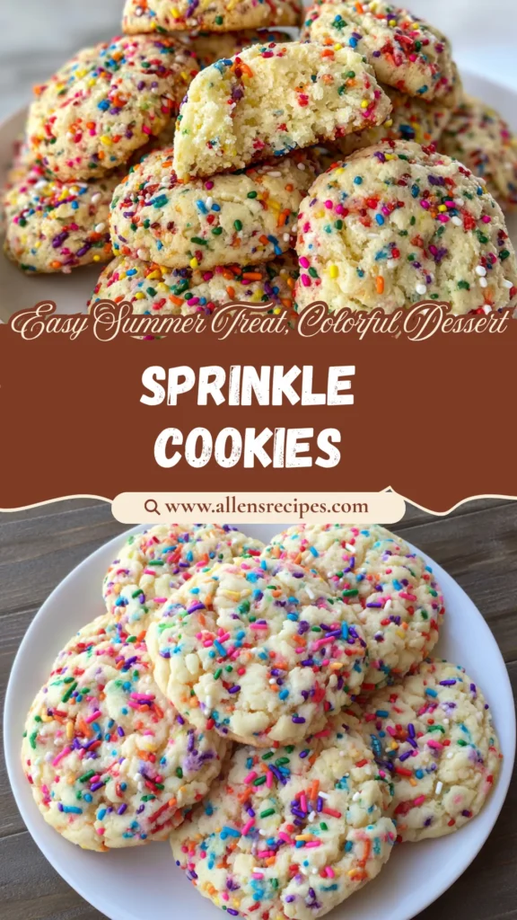 4th of July Sprinkle Cake Mix Cookies