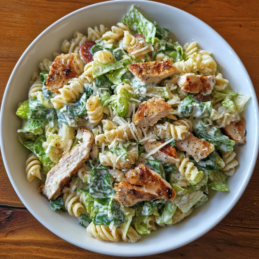 Chicken Caesar Pasta Salad