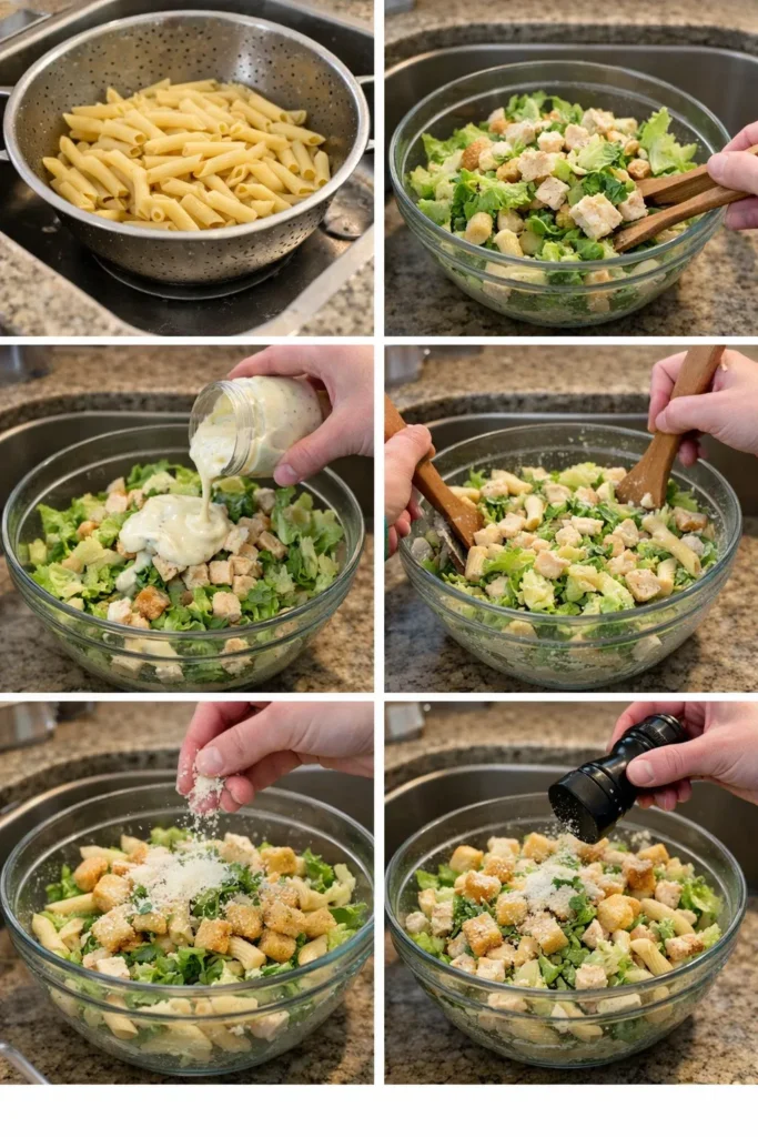 Chicken Caesar Pasta Salad