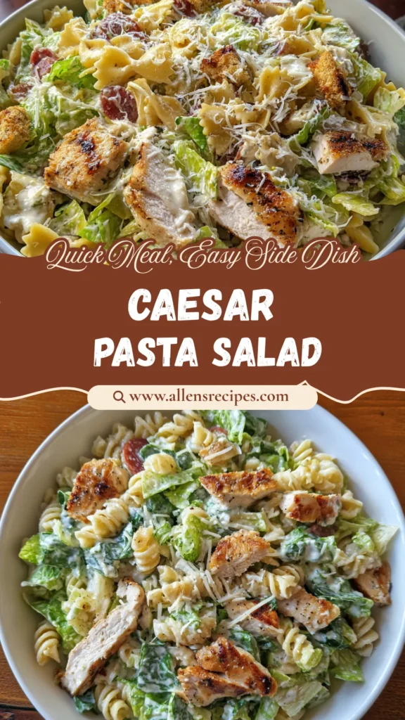 Chicken Caesar Pasta Salad