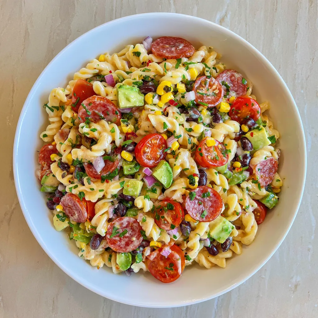 Cowboy Caviar Pasta Salad
