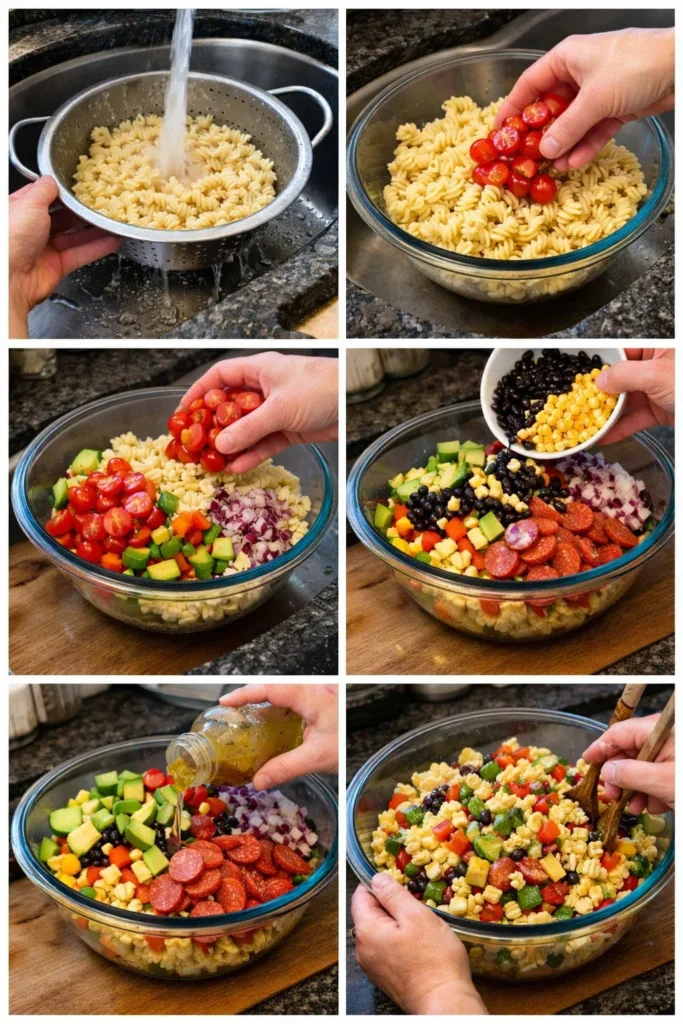 Cowboy Caviar Pasta Salad