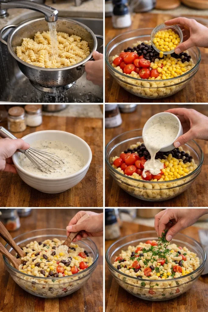 Creamy Ranch Taco Pasta Salad