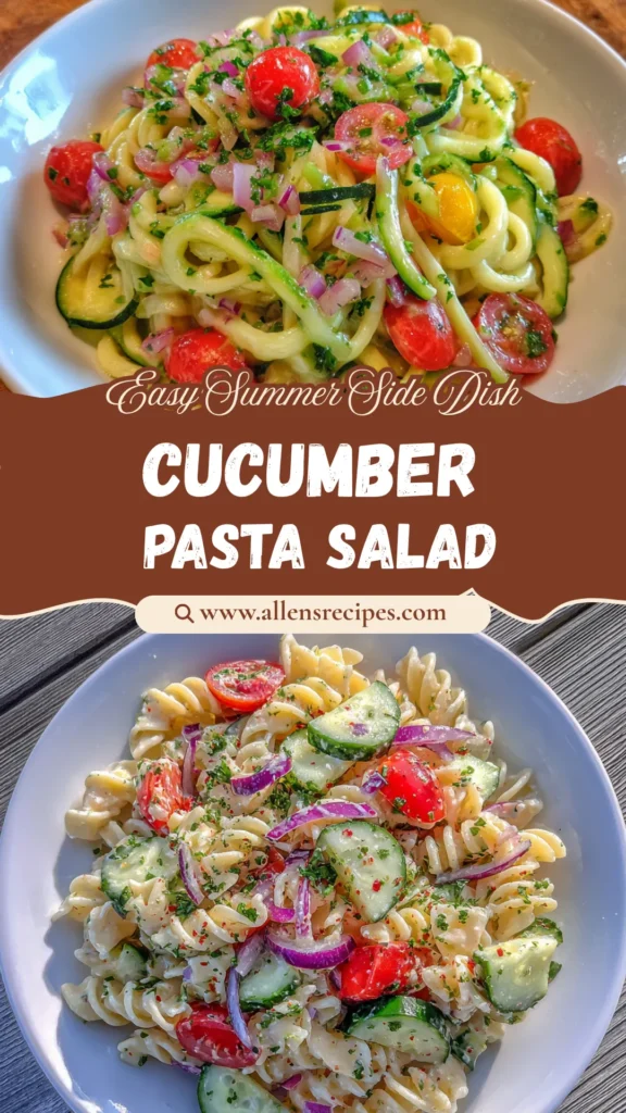 Cucumber Pasta Salad
