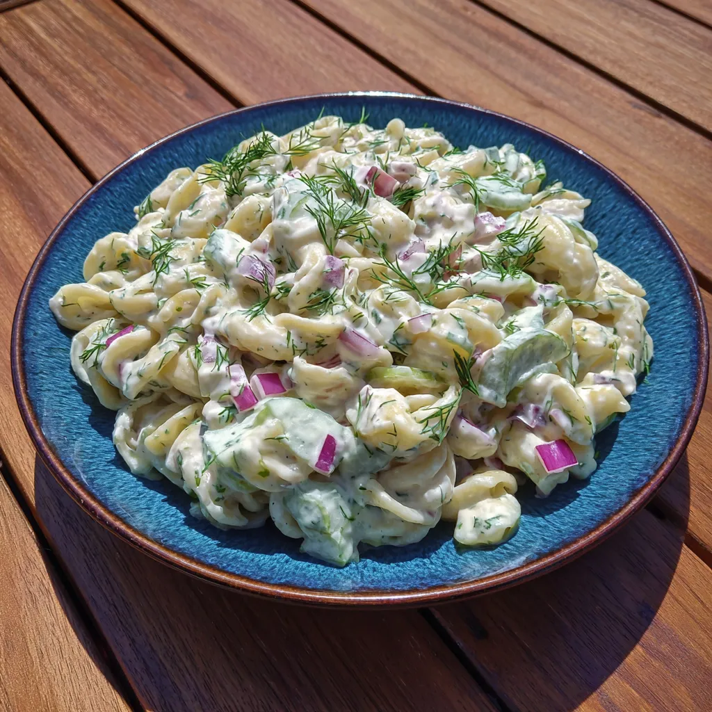 Dill Pickle Pasta Salad