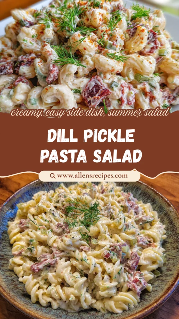 Dill Pickle Smoked Beef Pasta Salad