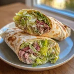 Easy Smoked Beef Caesar Salad Wrap