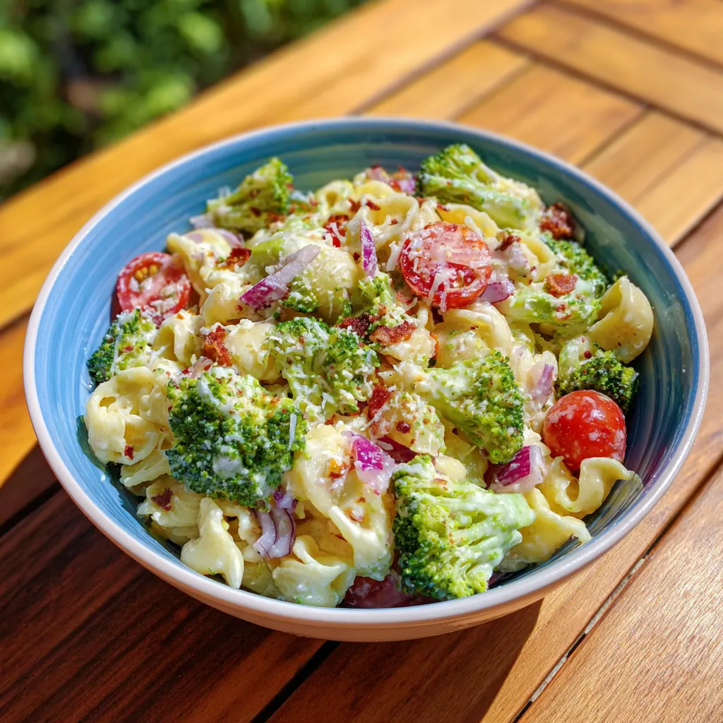 Fresh Broccoli Pasta Salad