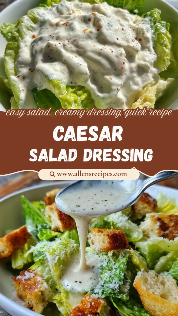Homemade Caesar Salad Dressing Recipe