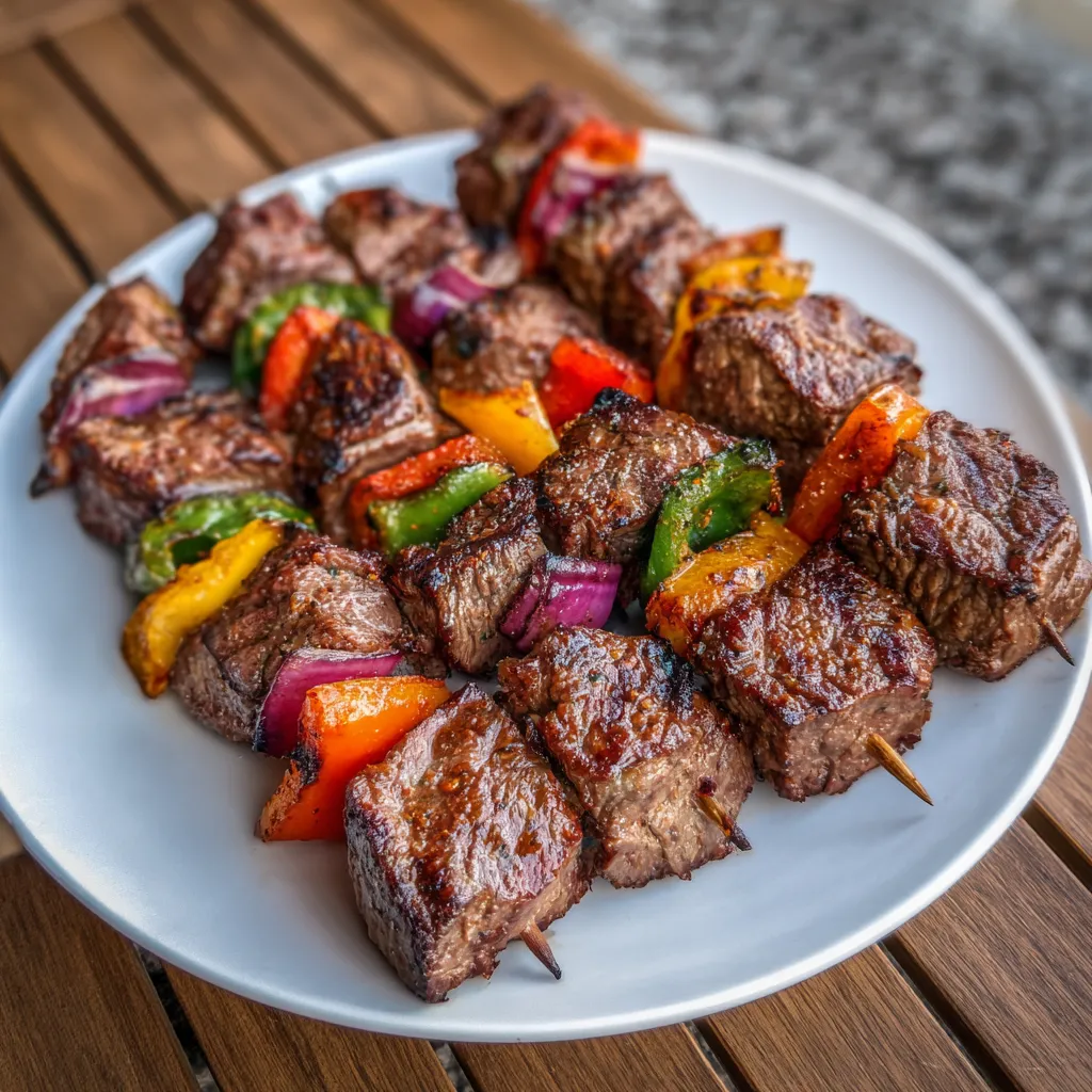July 4th Smoked Beef Skewers