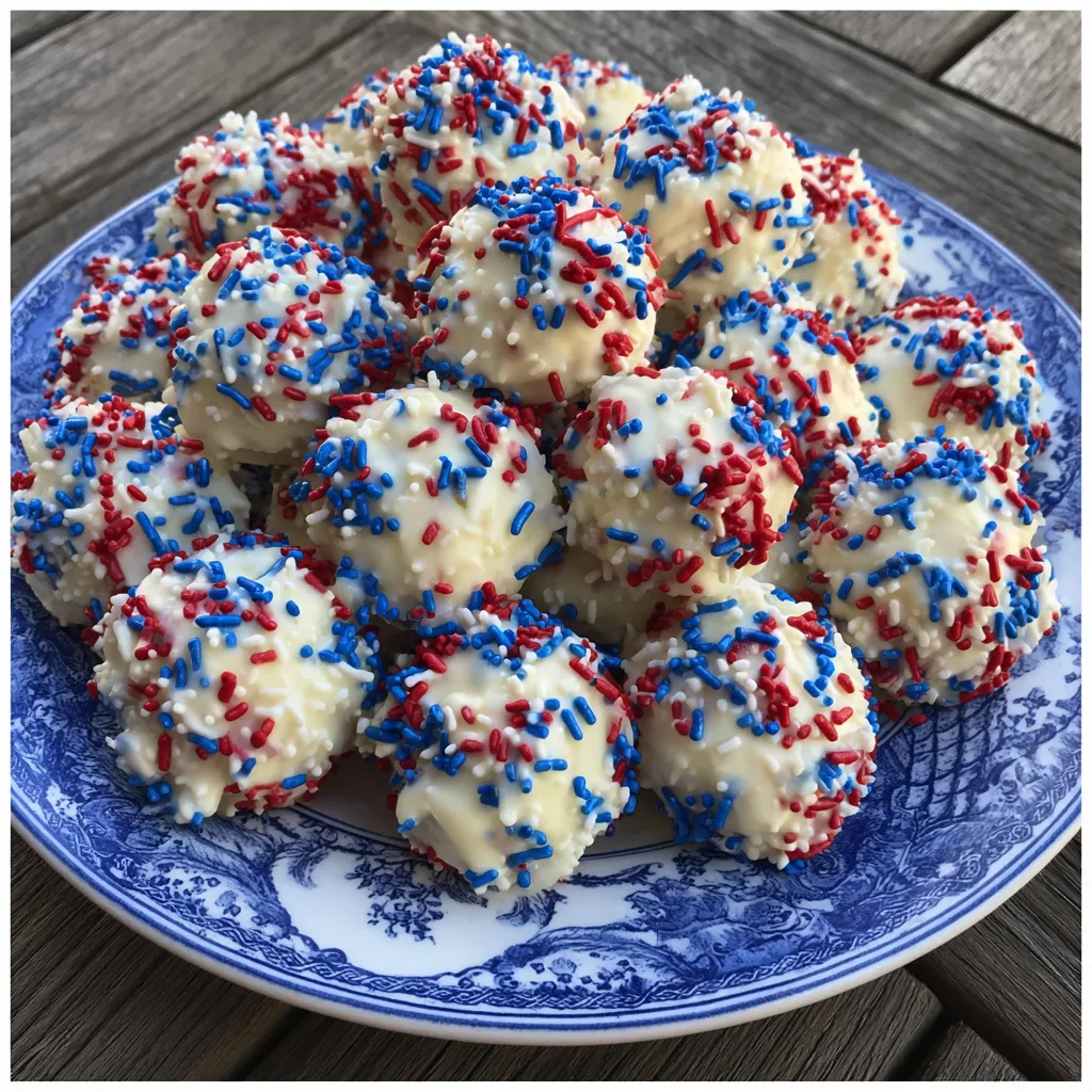 Patriotic Oreo Balls Recipe